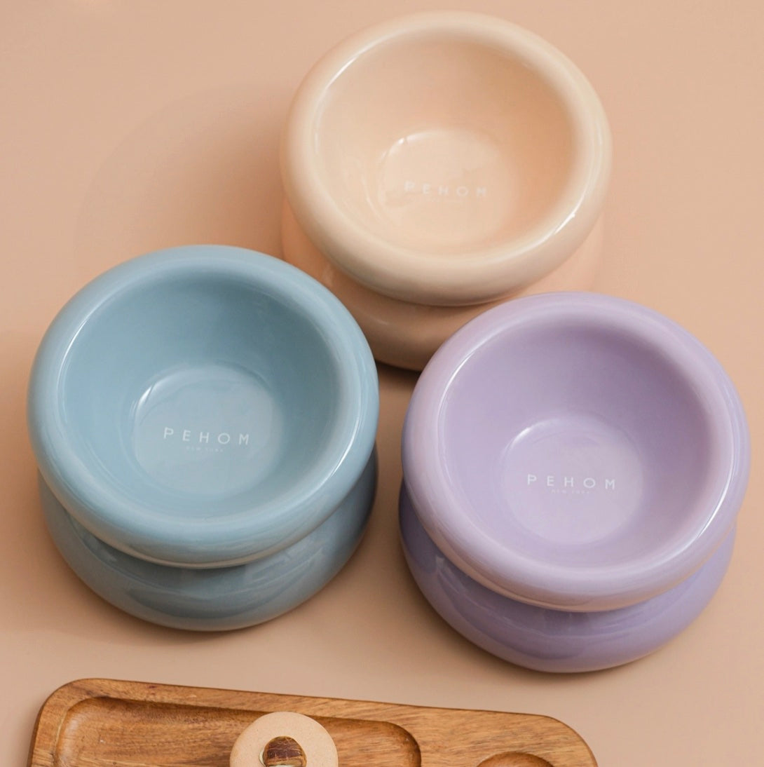 Soufflé Pet Bowl - Cream Beige