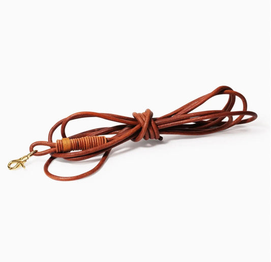 Handsfree Leather Leash from 9 Ft. Brown Leather