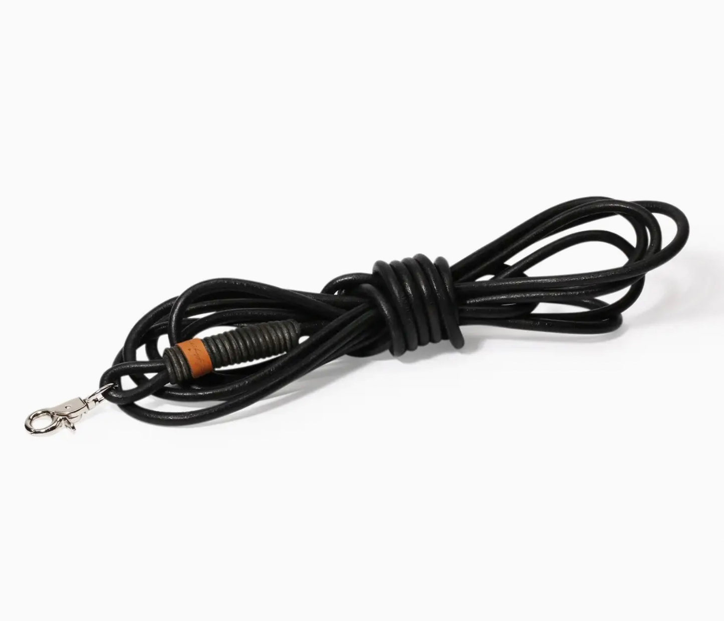 Handsfree and or Towline Leash Leather 9Ft. Black